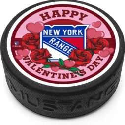 Valentine's Day New York Rangers Puck